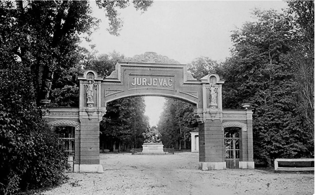 Maksimir, ulaz u Jurjevac, 1871. godine